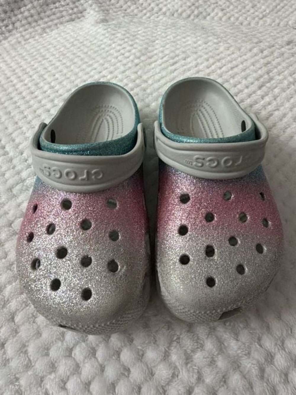 Crocs Kids Glitter Ombre Clogs Size J1